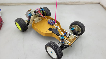 Vintage Team Associated RC10 Gold pan w/ "going for gold" body, kisbey motor, se