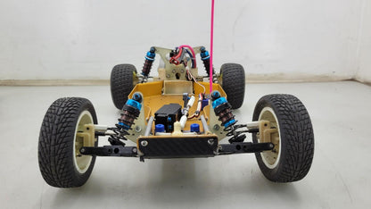 Vintage Team Associated RC10 Gold pan w/ "going for gold" body, kisbey motor, se