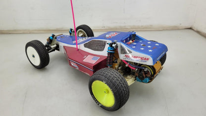 Vintage Team Associated RC10 Gold pan w/ "going for gold" body, kisbey motor, se
