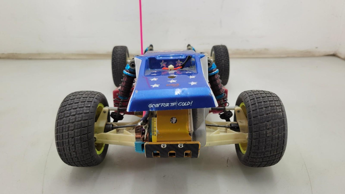 Vintage Team Associated RC10 Gold pan w/ "going for gold" body, kisbey motor, se