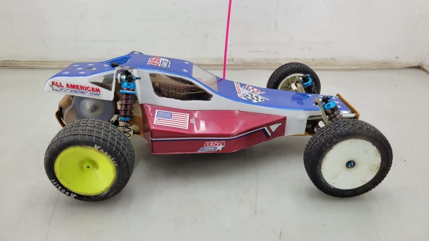 Vintage Team Associated RC10 Gold pan w/ "going for gold" body, kisbey motor, se