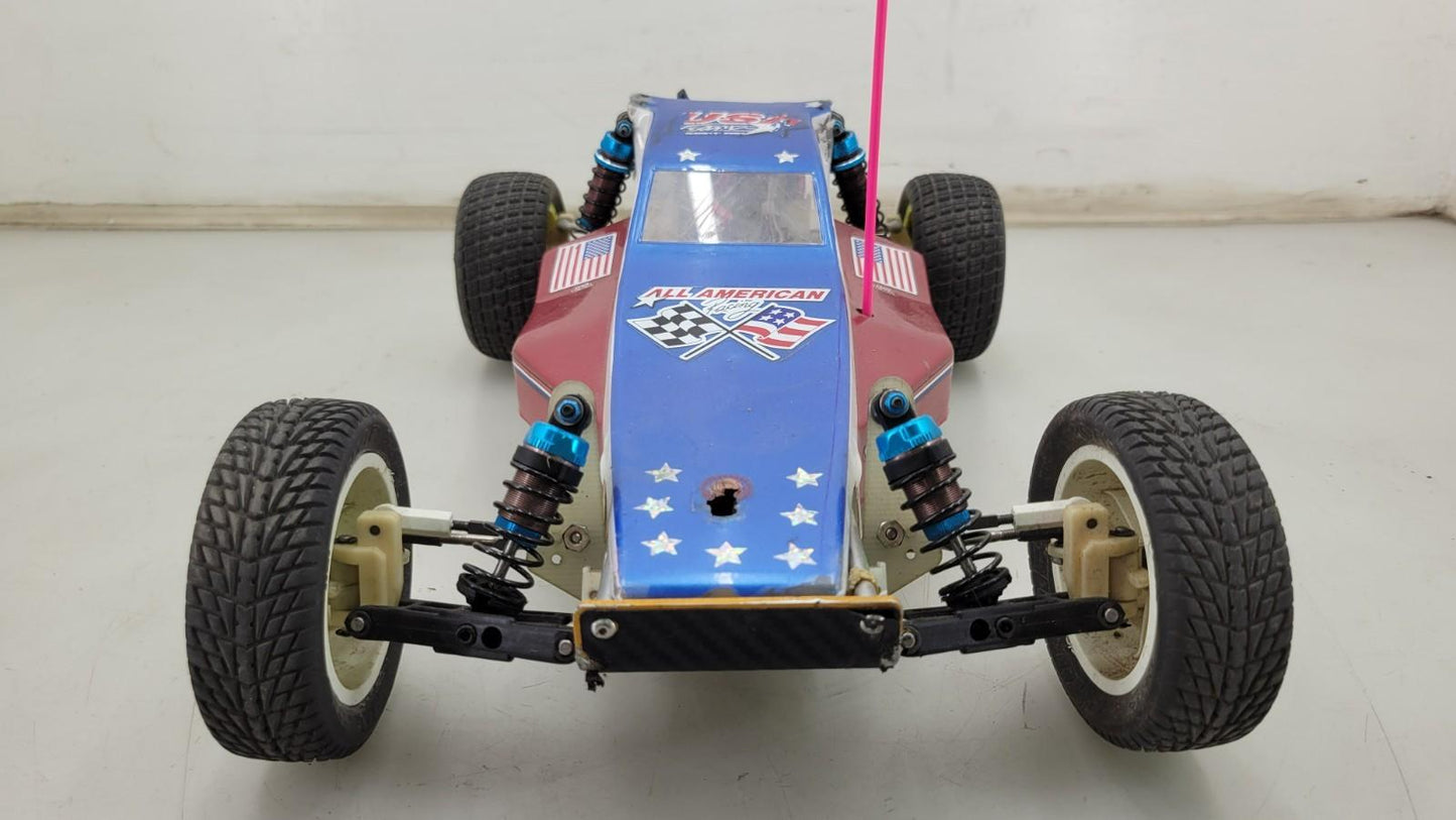 Vintage Team Associated RC10 Gold pan w/ "going for gold" body, kisbey motor, se