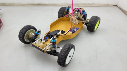 Vintage Team Associated RC10 Gold pan w/ "going for gold" body, kisbey motor, se