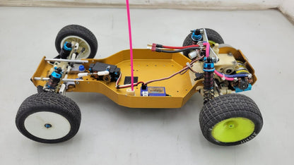 Vintage Team Associated RC10 Gold pan w/ "going for gold" body, kisbey motor, se