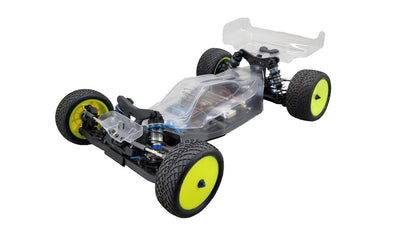 Team Associated RC10B6 With Clear Body, Spoilers, Electronics Minus Transmitter+