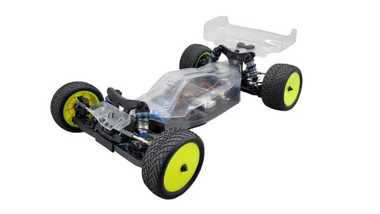 Team Associated RC10B6 With Clear Body, Spoilers, Electronics Minus Transmitter+