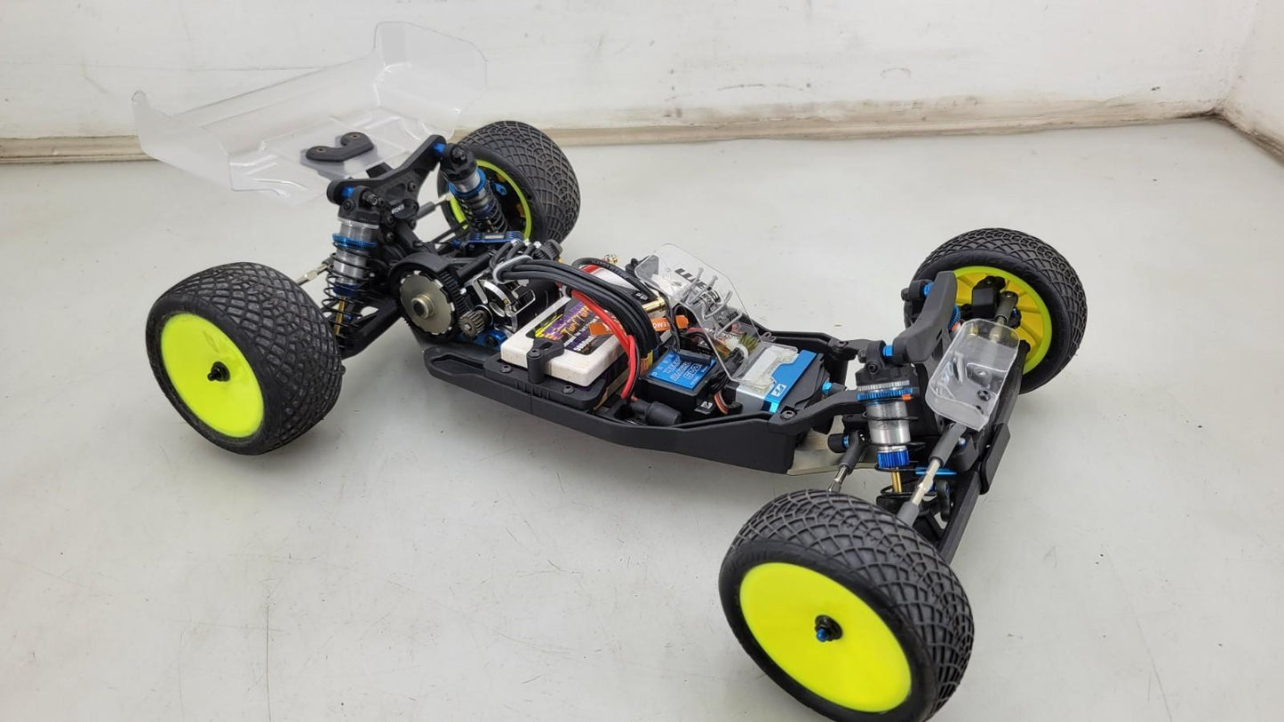 Team Associated RC10B6 With Clear Body, Spoilers, Electronics Minus Transmitter+