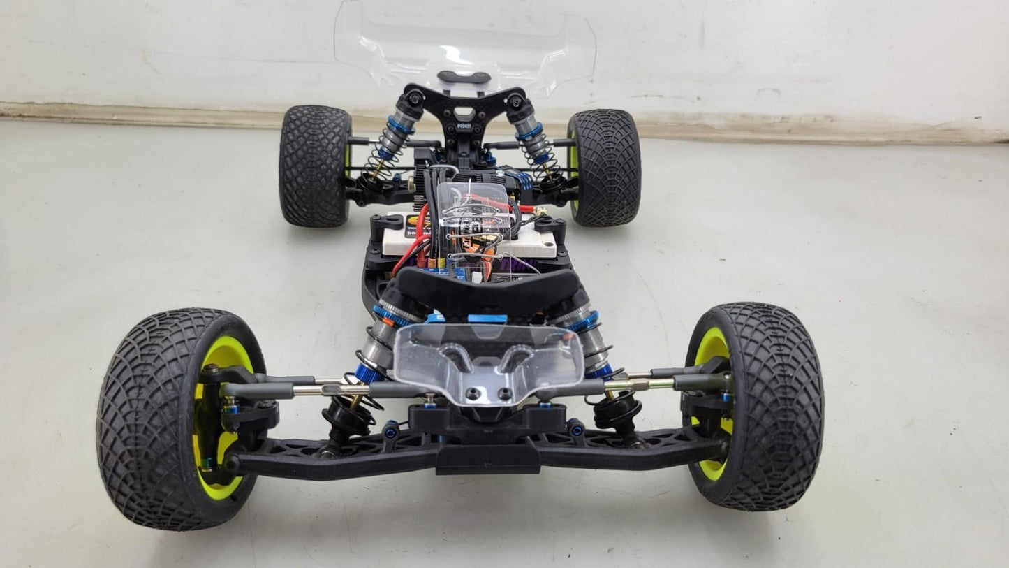 Team Associated RC10B6 With Clear Body, Spoilers, Electronics Minus Transmitter+