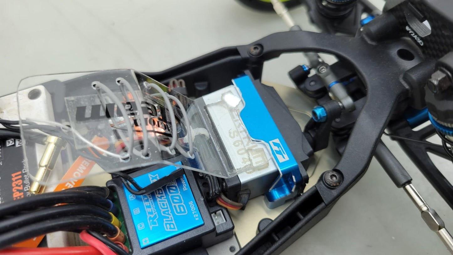 Team Associated RC10B6 With Clear Body, Spoilers, Electronics Minus Transmitter+