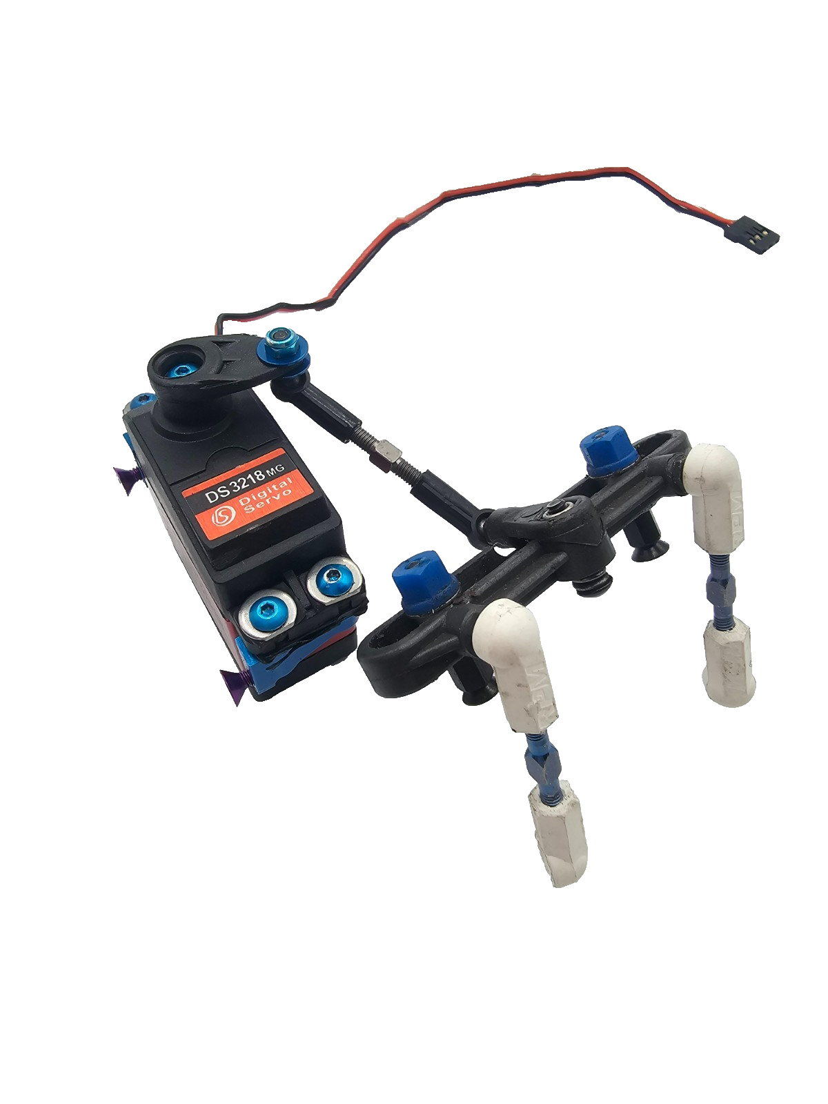 Associated FT TC3 steering servo w/ aluminum mounts, rack, links, horn, working