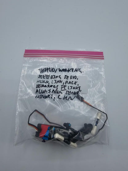 Associated FT TC3 steering servo w/ aluminum mounts, rack, links, horn, working