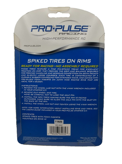 Pro-Pulse Racing Spiked tires on multi spoke rims #60-9502 NOS