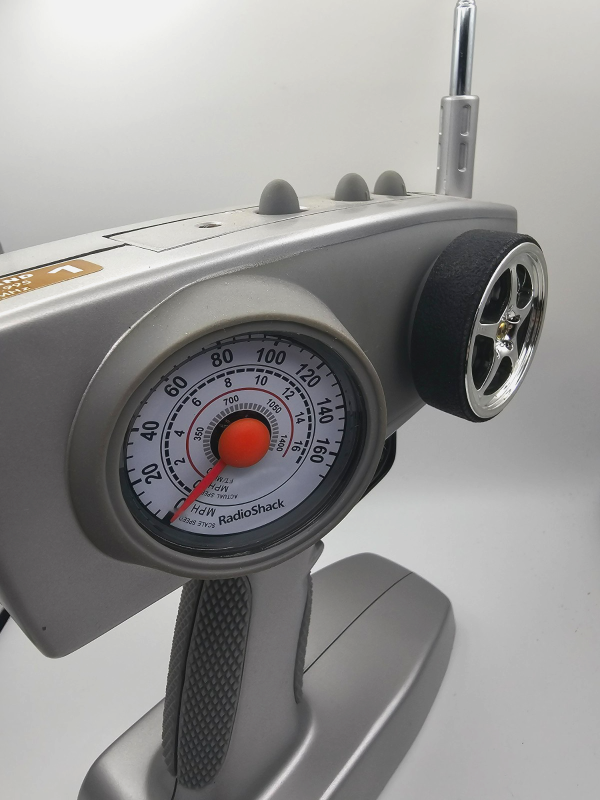 Radioshack Super Street RSX Transmitter, terminals corroded, untested, MPH gauge